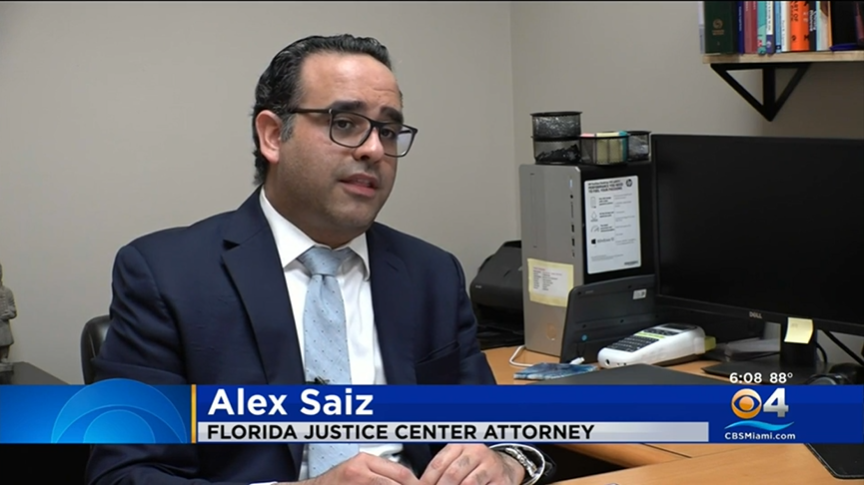 Alex Saiz speaks to CBS 4 Miami News about voting rights for people with a felony conviction