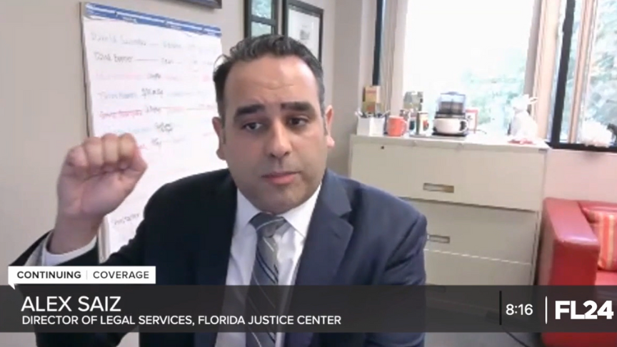 Alex Saiz speaks to FL24 News about a new Department of Corrections policy on voting rights restoration.