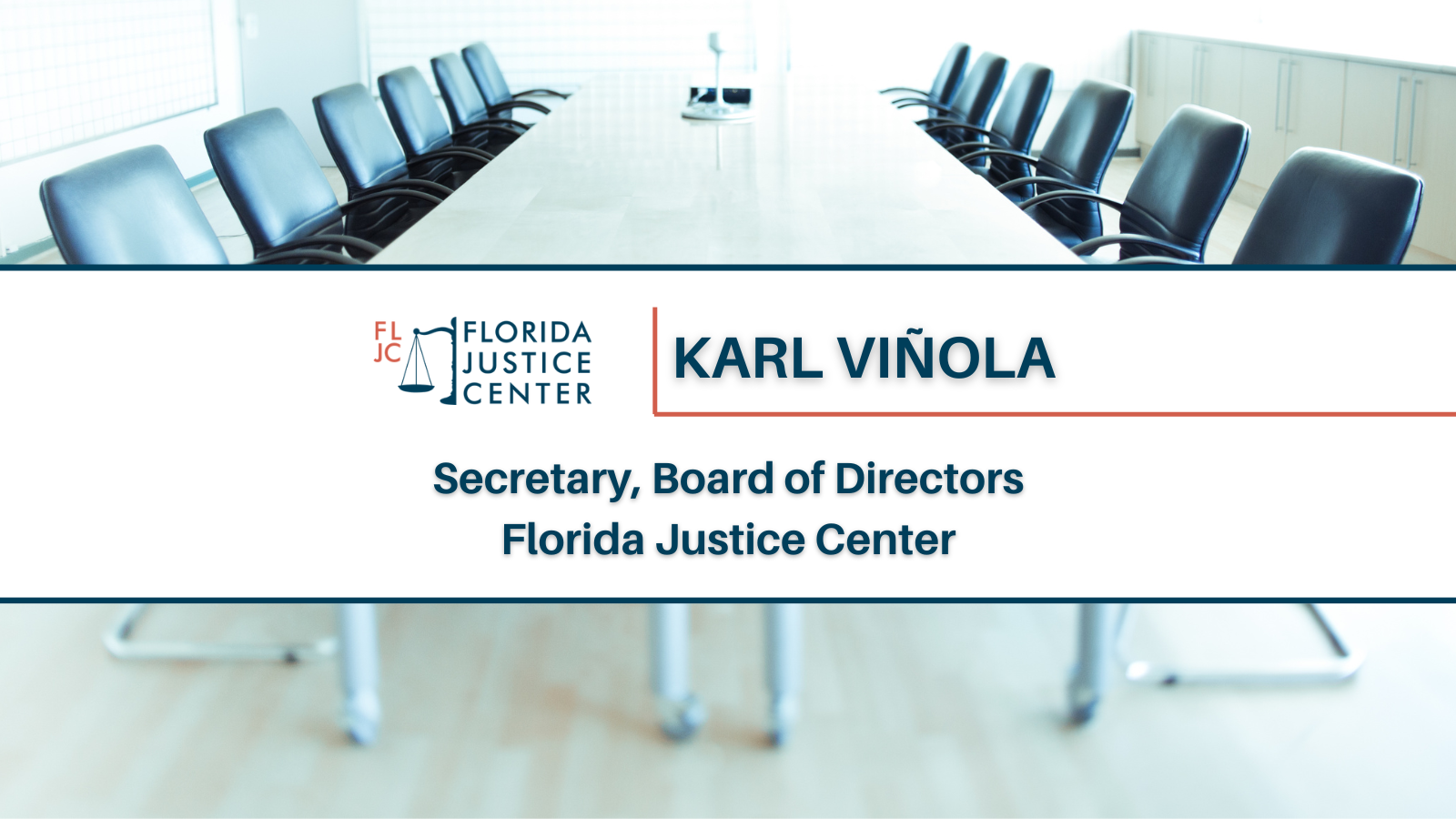 espada claridad Aprendizaje Karl Vinola - Secretary, Board of Directors | Florida Justice Center