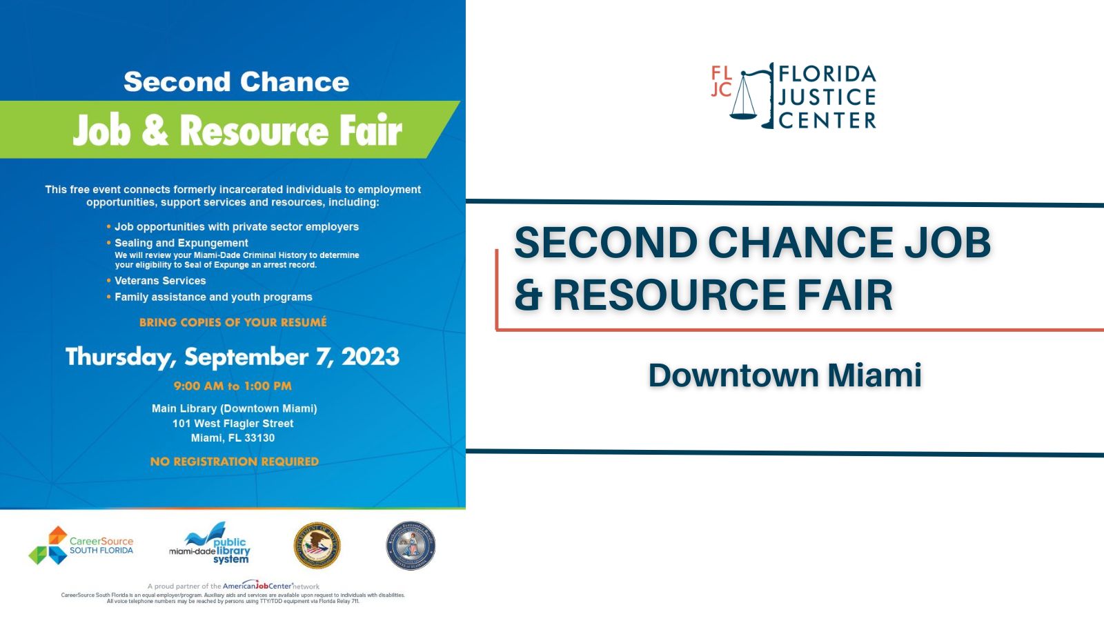 Second Chance Job and Fair 2023-09-07 - Social Share