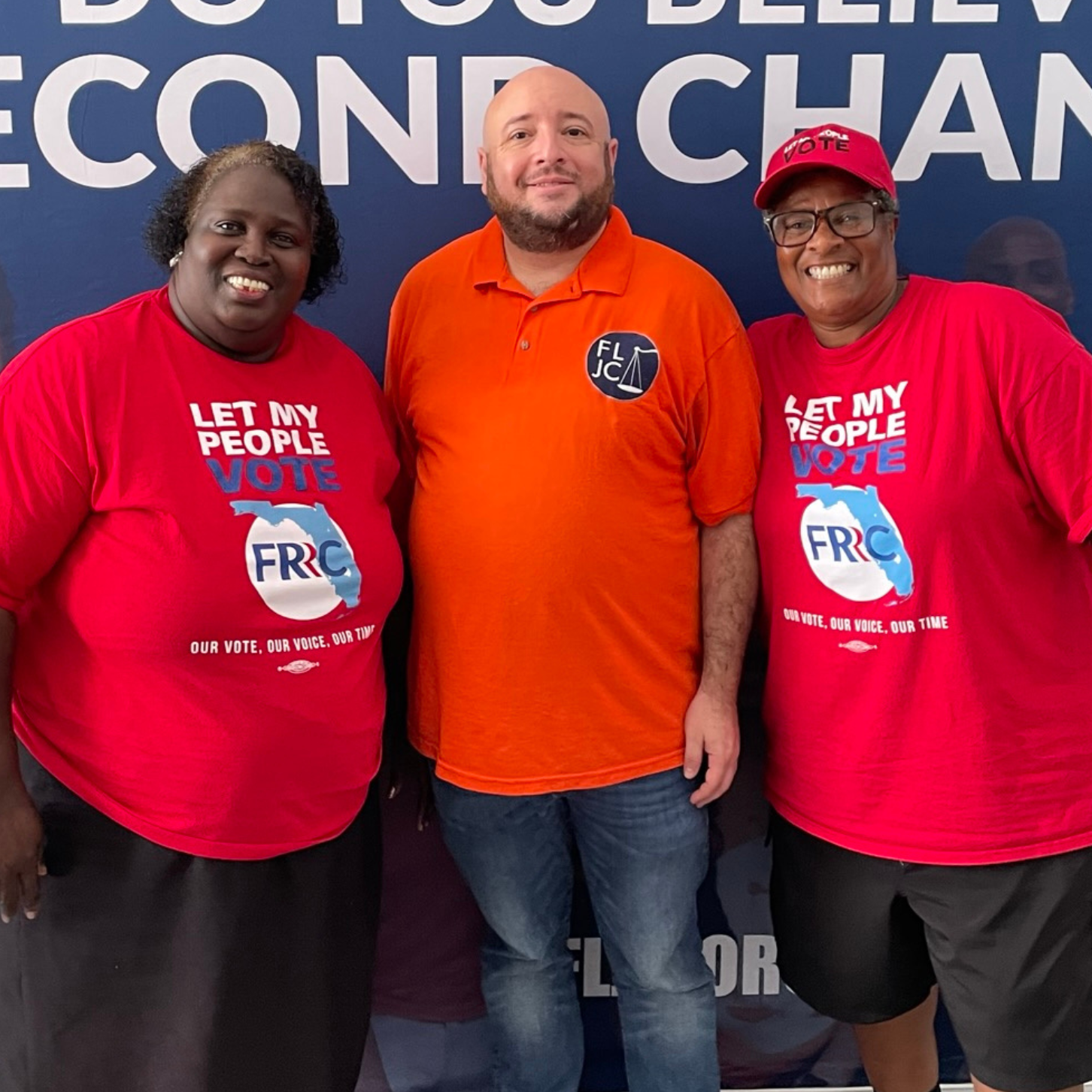 Florida Rights Restoration Coalition Staff with Florida Justice Center Executive Director Jonathan Bleiweiss